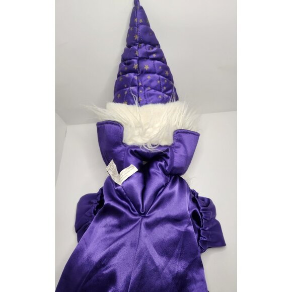 Folkmanis Plush X-LARGE Wizard Hand Puppet 32” Full Body Purple Robe - Picture 6 of 8